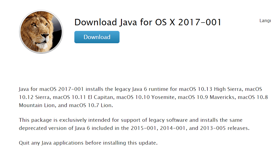 Java Se 6 Runtime Free Download For Mac